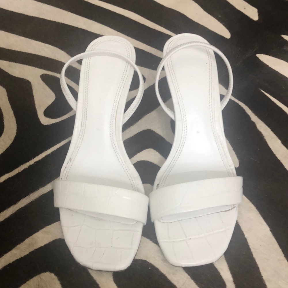 Zara croc effect kitten heel 36